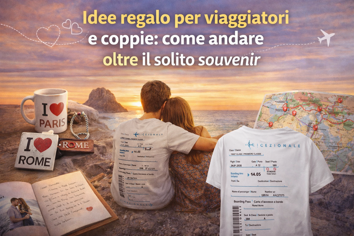 Idee regalo per viaggiatori e coppie: oltre il solito souvenir