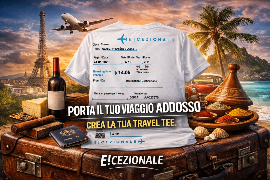Souvenir enogastronomici e TravelTee: indossa il tuo viaggio